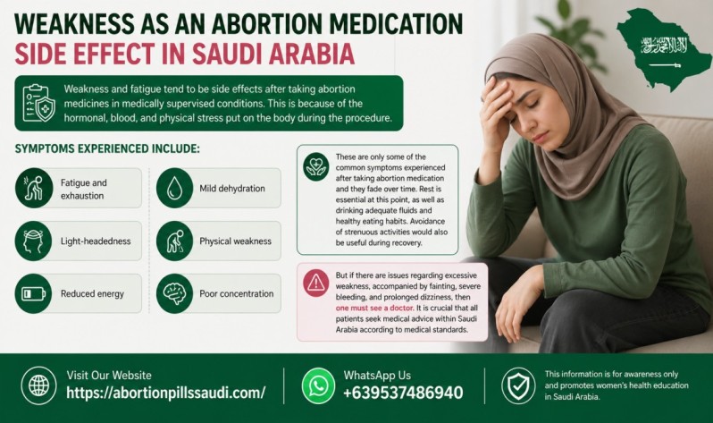 Weakness as an Abortion Medication Side Effect in Saudi Arabia